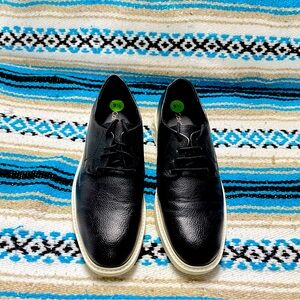 Calvin Klein Black Leather Oxfords